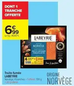 Carrefour Contact Labeyrie - truite fumee offre