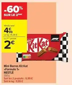 Carrefour Contact Nestlé - mini barres kit kat offre