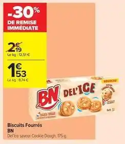 Carrefour Contact Bn chocolat - biscuits fourrés offre