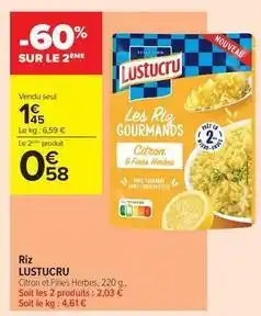 Carrefour Contact Lustucru - riz offre