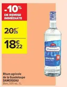 Carrefour Contact Rhum agricole de la guadeloupe offre