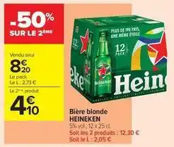 Carrefour Contact Heineken - bière blonde offre