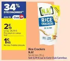 Carrefour Contact Carrefour - rice crackers offre