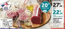 Super U VIANDE BOVINE FILET A GRILLER OU A ROTIR offre