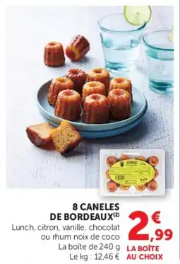 Super U 8 CANELES DE BORDEAUX offre