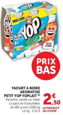Super U YAOURT A BOIRE AROMATISE PETIT YOP YOPLAIT offre