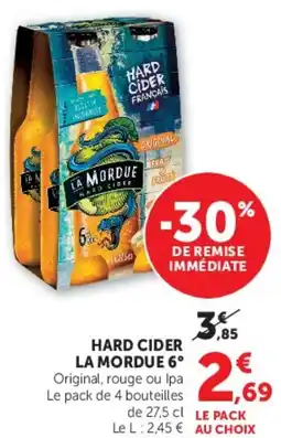 Super U HARD CIDER LA MORDUE 6° offre