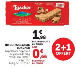 Super U BISCUITS CLASSIC AU LOACKER offre