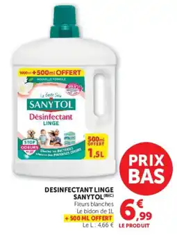 Super U DESINFECTANT LINGE SANYTOL offre