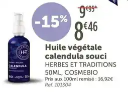 L'Eau Vive Herbes Et Traditions Huile végétale calendula souci offre