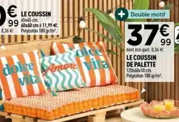 Centrakor Le coussin de palette offre