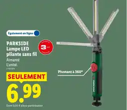 Lidl PARKSIDE Lampe LED pliante sans fil offre