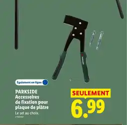 Lidl PARKSIDE Accessoires de fixation pour plaque de plâtre offre