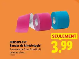 Lidl SENSIPLAST Bandes de kinésiologie offre