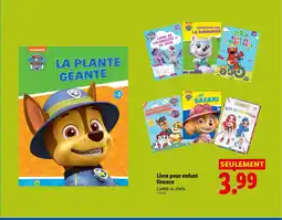 Lidl Livre pour enfant licence offre
