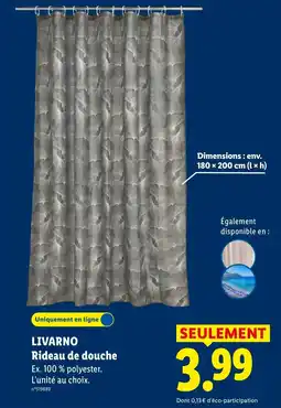 Lidl LIVARNO Rideau de douche offre
