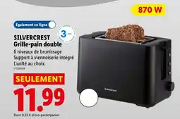 Lidl SILVERCREST Grille-pain double offre