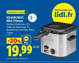 Lidl SILVERCREST Mini-friteuse offre