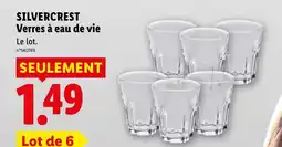 Lidl SILVERCREST Verres à eau de vie offre
