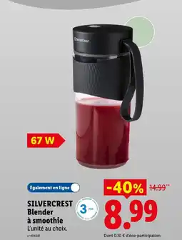 Lidl SILVERCREST Blender à smoothie offre
