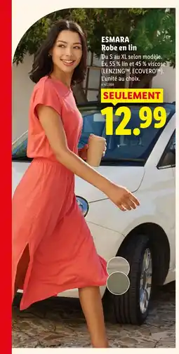 Lidl ESMARA Robe en lin offre