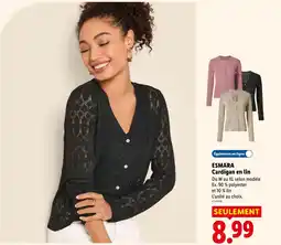 Lidl ESMARA Cardigan en lin offre