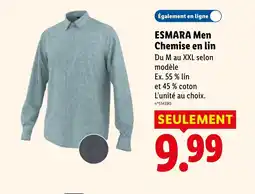 Lidl ESMARA Men Chemise en lin offre