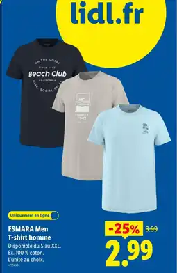 Lidl ESMARA Men T-shirt homme offre