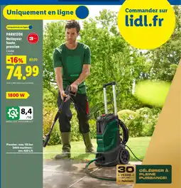 Lidl PARKSIDE Nettoyeur haute pression offre