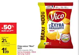 Carrefour VICO Chips nature Maxi offre