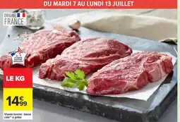 Carrefour Viande bovine: basse côte à griller offre