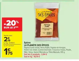 Carrefour LA PLANÈTE DES ÉPICES Epices offre