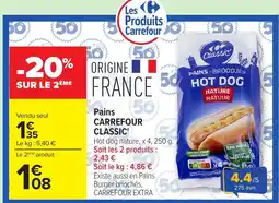 Carrefour CARREFOUR EXTRA Pains offre