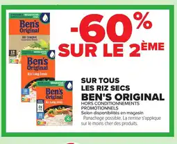 Carrefour BEN'S ORIGINAL Sur tous les riz secs offre
