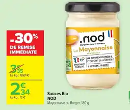 Carrefour NOD Sauces Bio offre