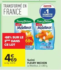 Carrefour FLEURY MICHON Surimi offre
