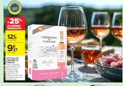 Carrefour L'HÉRITAGE DE CARILLAN I.G.P. Pays d'Oc offre