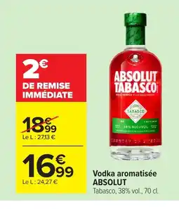 Carrefour ABSOLUT Vodka aromatisée offre