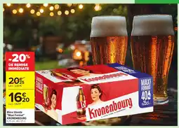 Carrefour KRONENBOURG Bière blonde Maxi Format offre