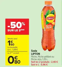 Carrefour LIPTON Soda offre