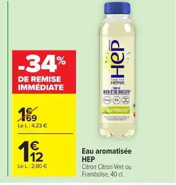 Carrefour HEP Eau aromatisée offre