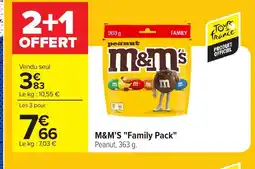 Carrefour M&M'S Family Pack Peanut offre