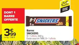 Carrefour SNICKERS Barres offre