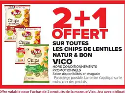 Carrefour VICO Sur toutes les chips de lentilles natur &bon offre