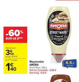 Carrefour AMORA Mayonnaise offre
