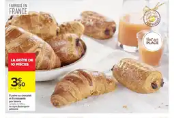 Carrefour 5 pains au chocolat et 5 croissants pur beurre offre