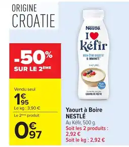 Carrefour NESTLÉ Yaourt à Boire offre