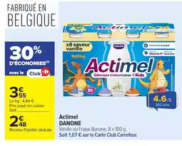 Carrefour DANONE Actimel offre