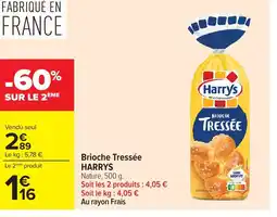 Carrefour HARRYS Brioche Tressée offre
