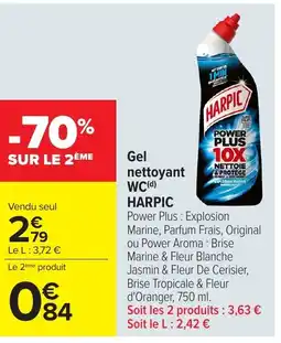 Carrefour HARPIC WC Gel nettoyant offre